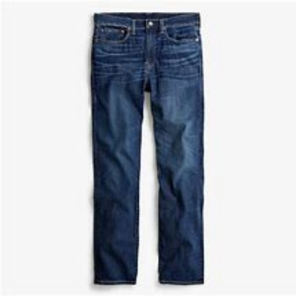 J. Crew 770 Straight-Fit Stretch Jean in Light Indigo Cone Denim - 36 X 32